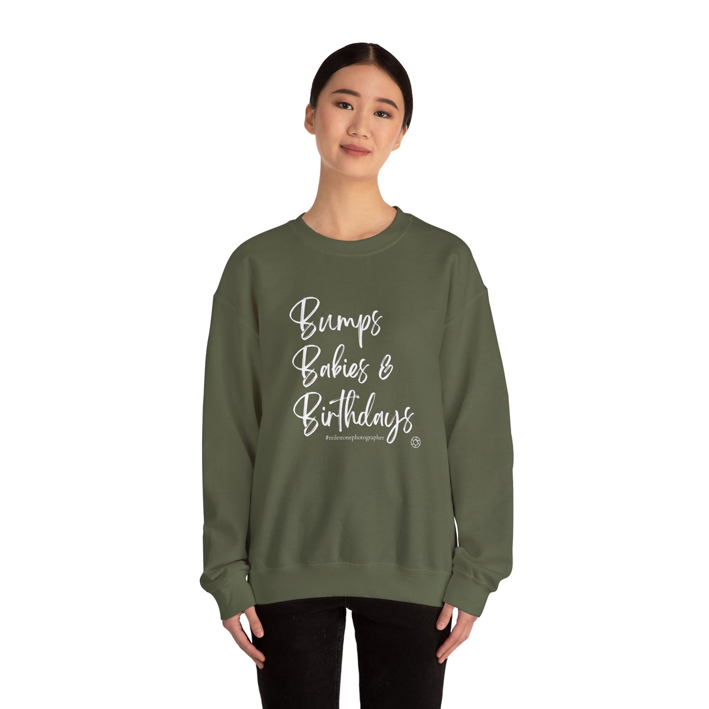 Bumps Babies & Birthdays - Milestone Photographer Sweatshirt