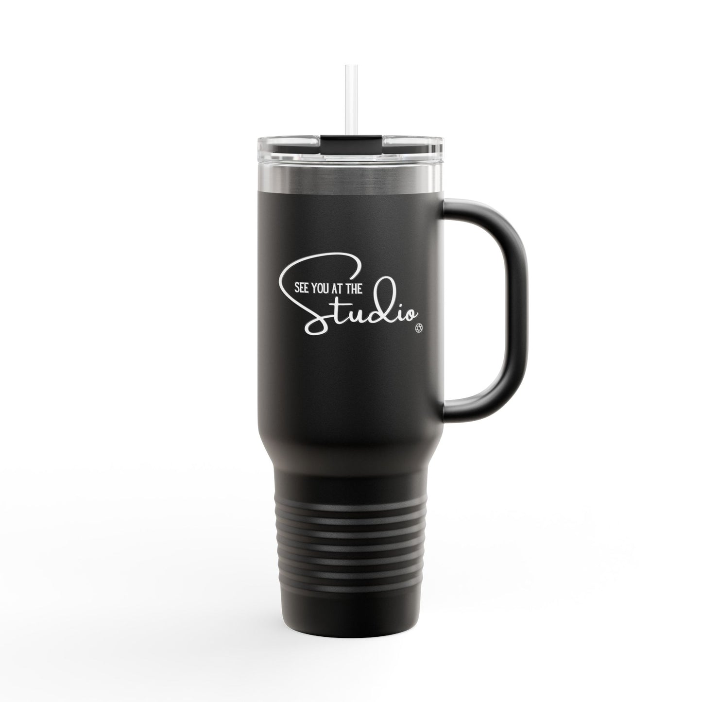"See you at the Studio" Stainless Steel Tumbler with Straw 40oz