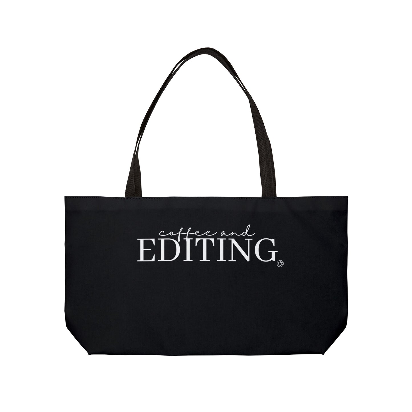 Coffee & Editing Canvas Tote