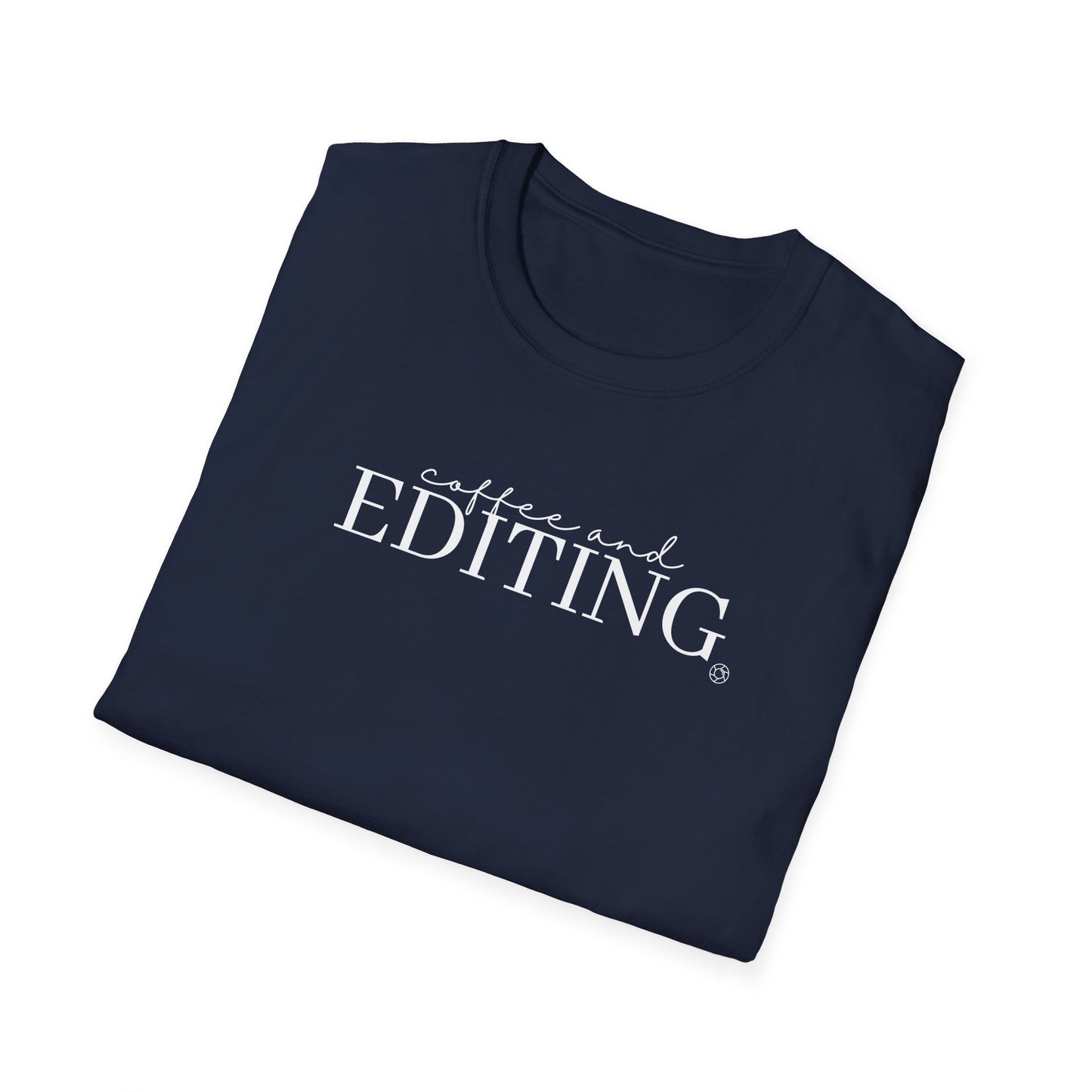 Coffee & Editing - Unisex Softstyle T-Shirt