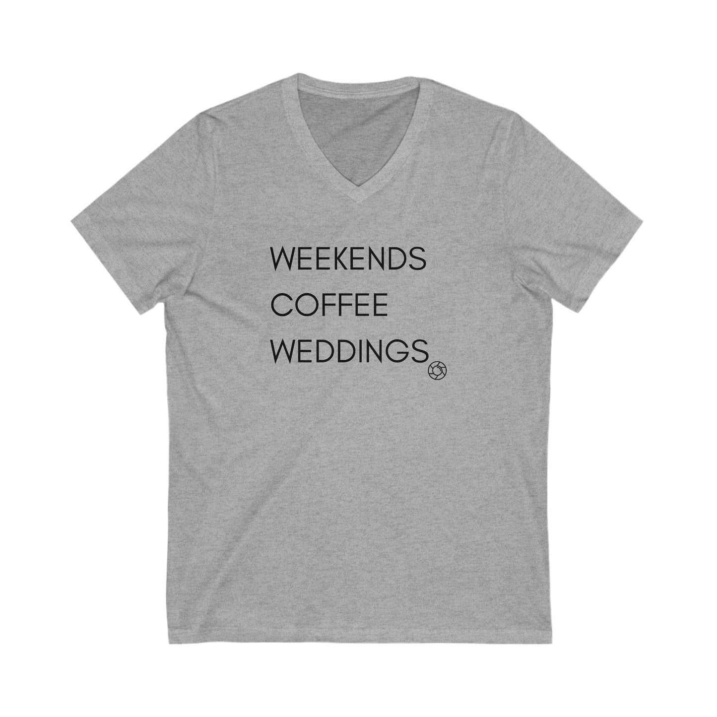 Weekends Coffee Weddings V Neck