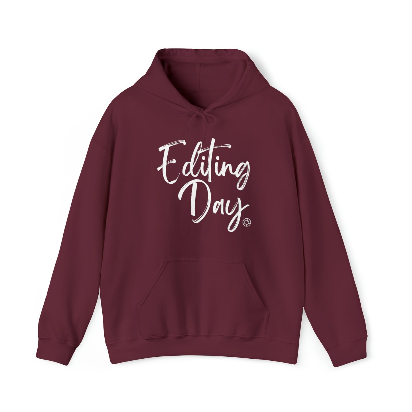 Editing Day (Wht) - Unisex Heavy Blend™ Hooded Sweatshirt