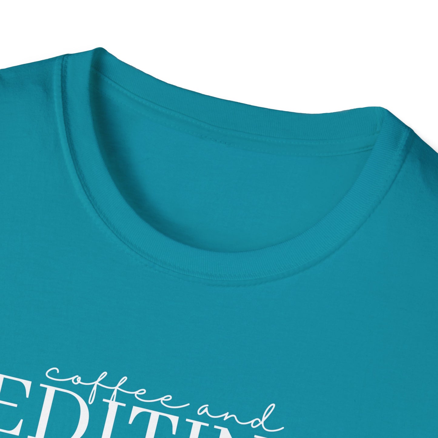 Coffee & Editing - Unisex Softstyle T-Shirt