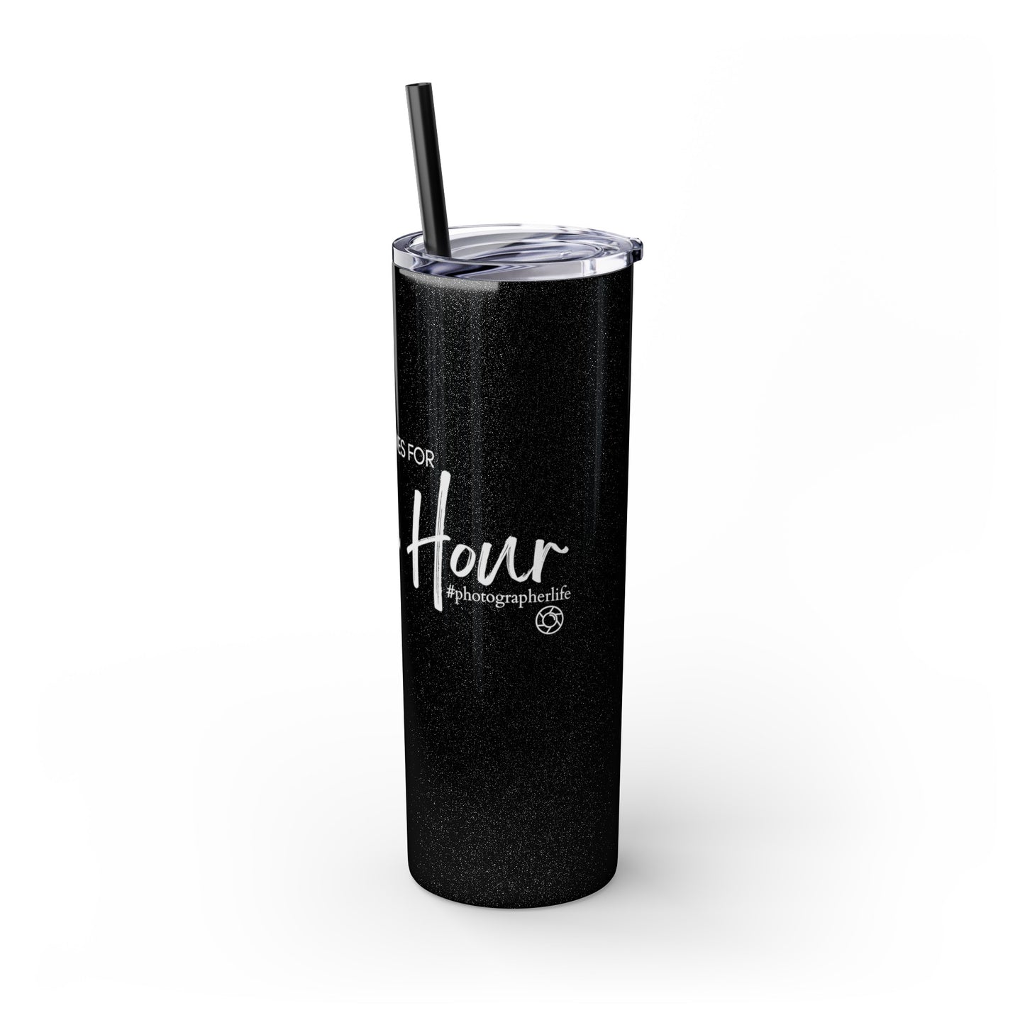Golden Hour Girl - Skinny Tumbler with Straw, 20oz