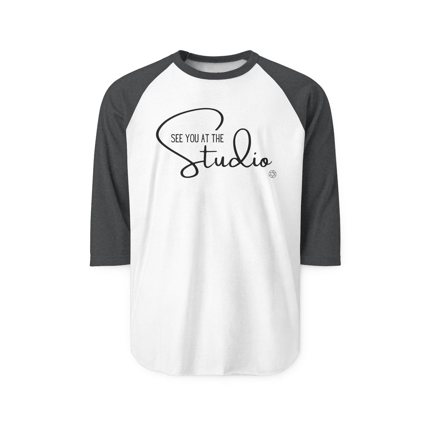 "See you at the Studio" Three-Quarter Sleeve Raglan Shirt