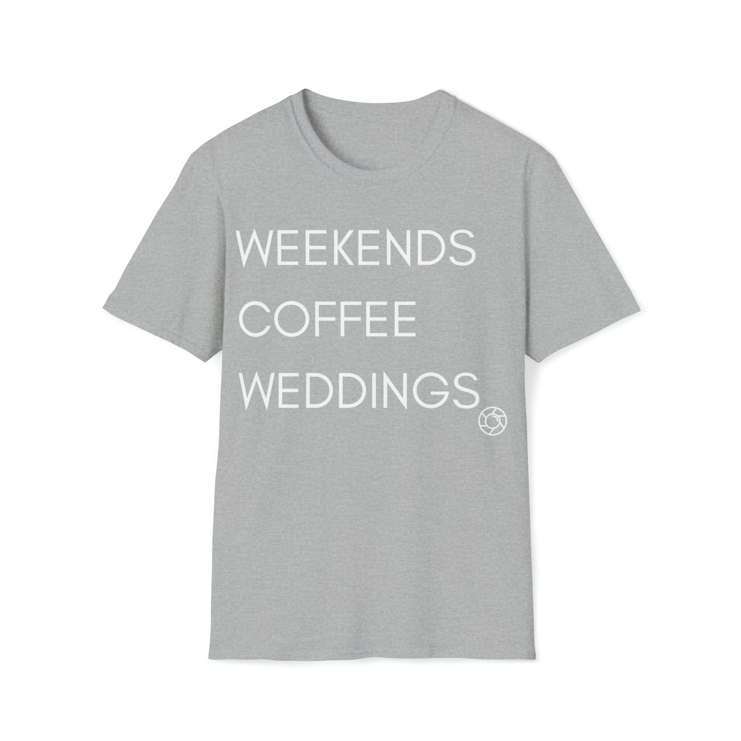 Weekends Coffee Weddings - Softstyle T-Shirt