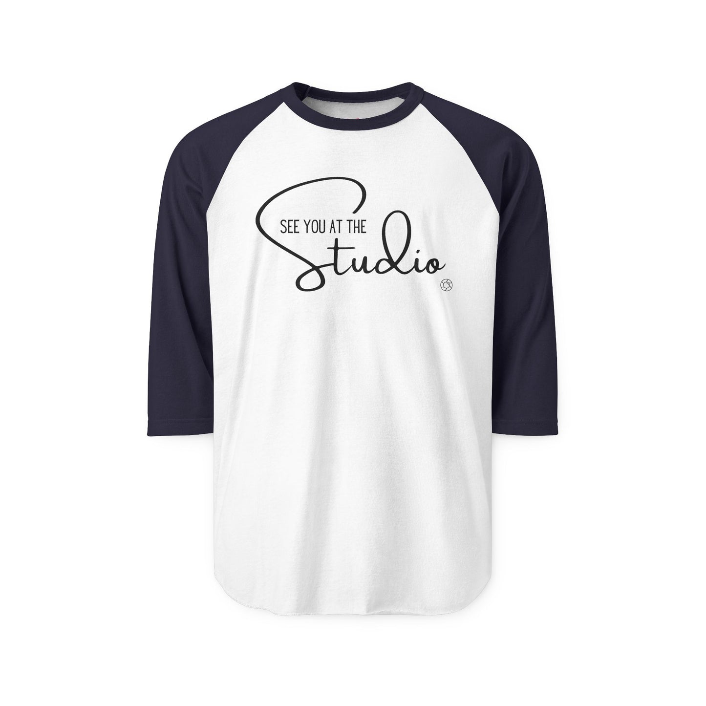 "See you at the Studio" Three-Quarter Sleeve Raglan Shirt