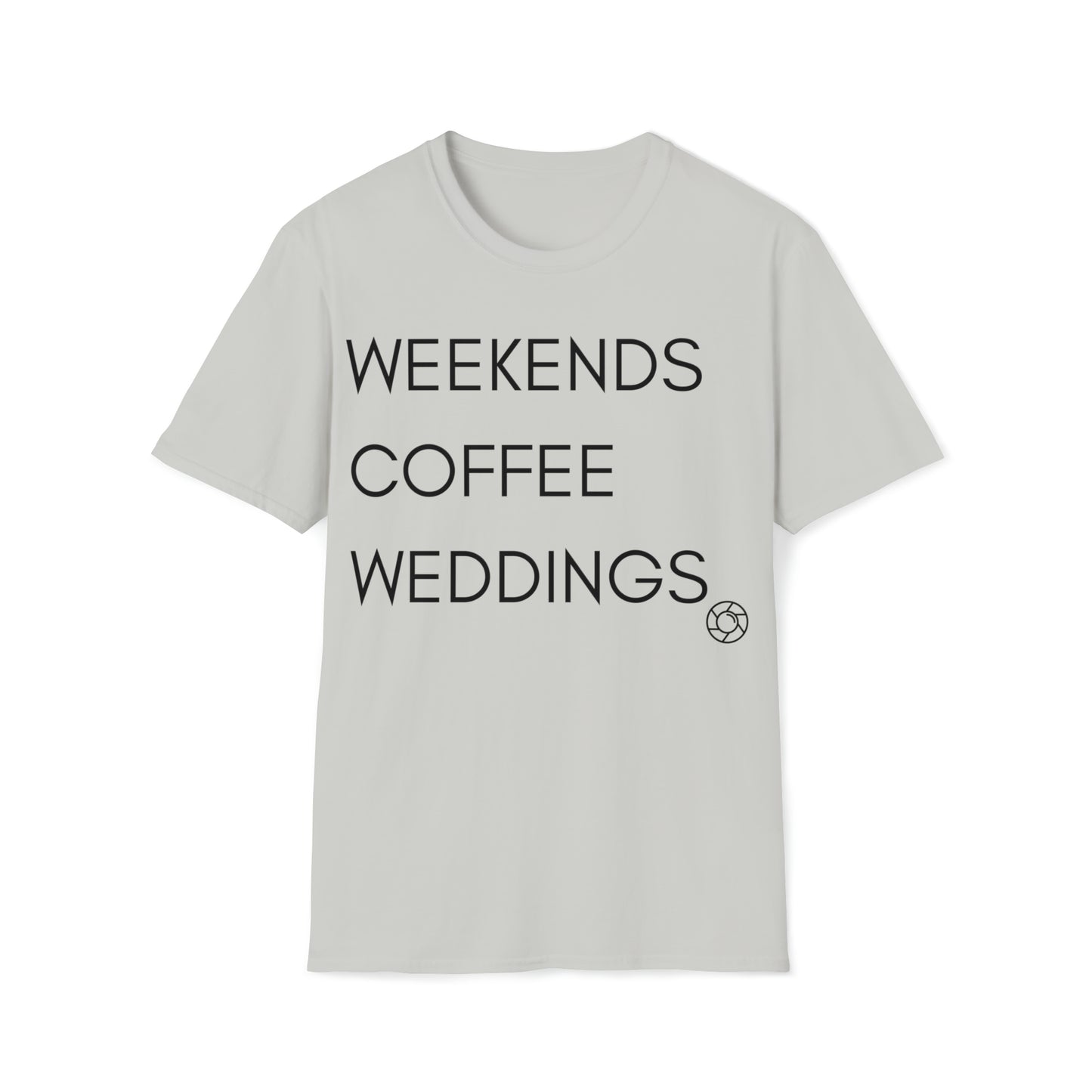 Weekends Coffee Weddings Softstyle T-Shirt