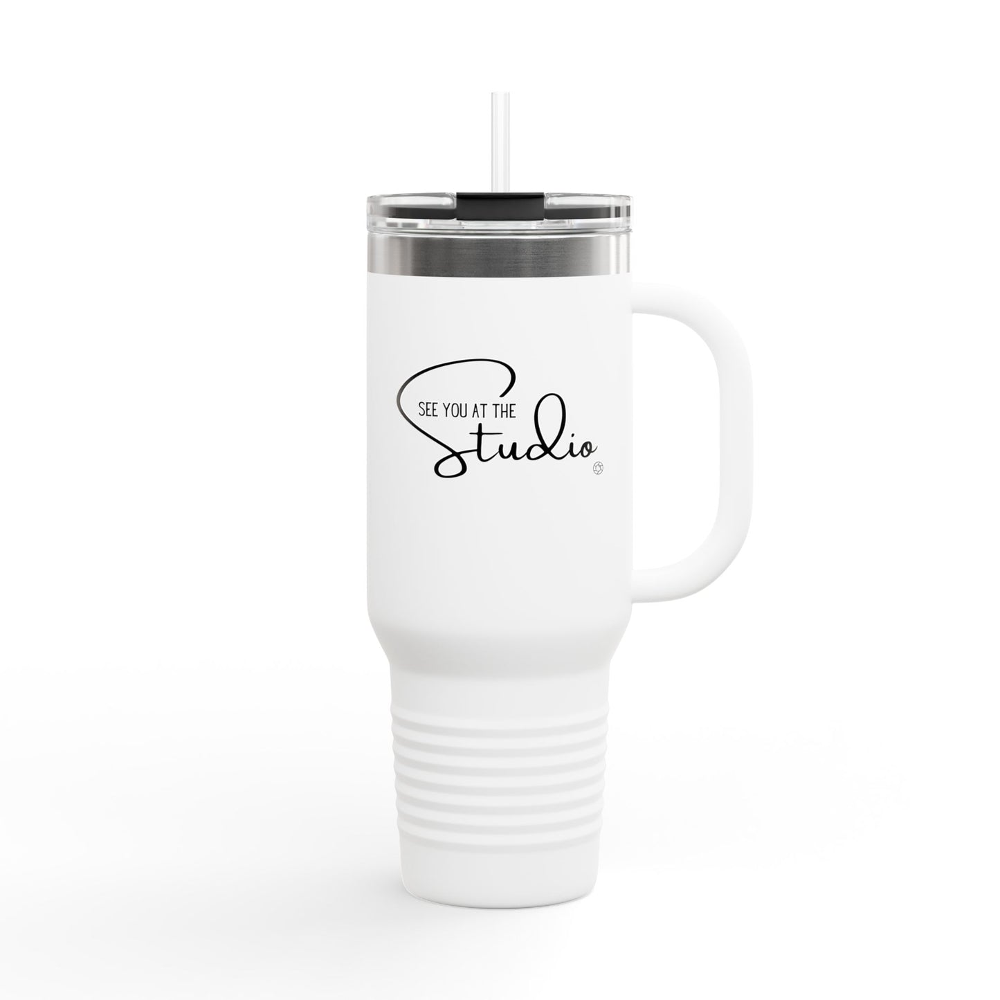 "See you at the Studio" Stainless Steel Tumbler with Straw 40oz