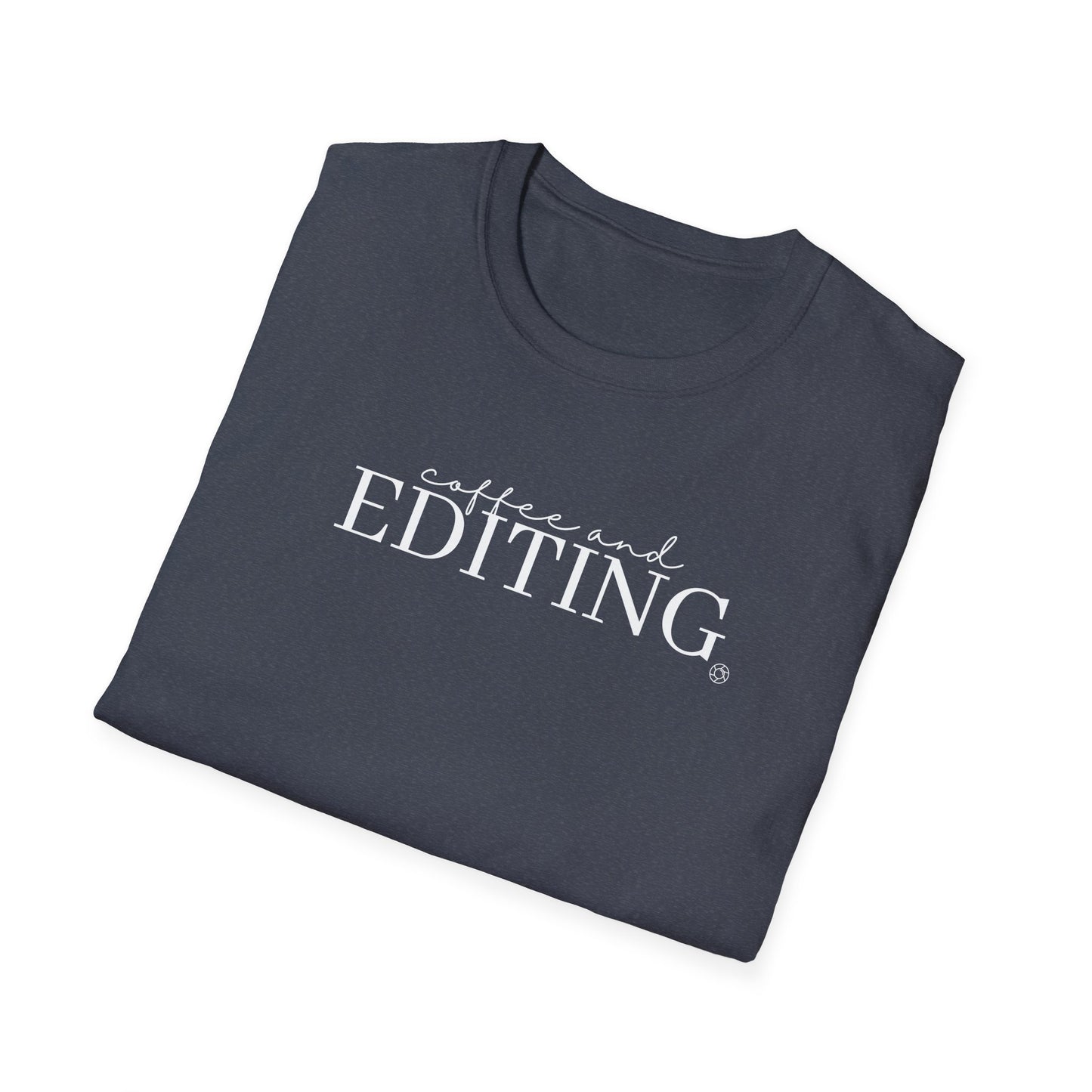 Coffee & Editing - Unisex Softstyle T-Shirt