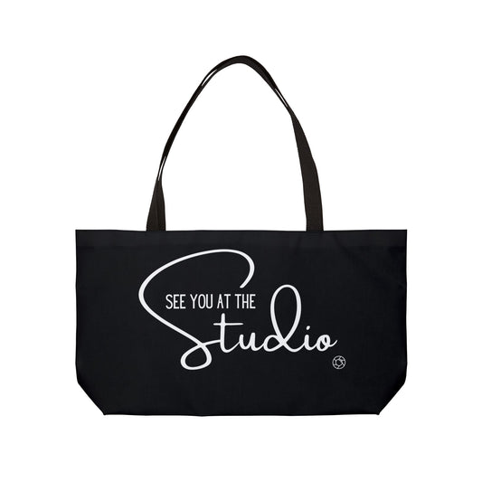 See You at the Studio - Canvas Grocery & Art Bag