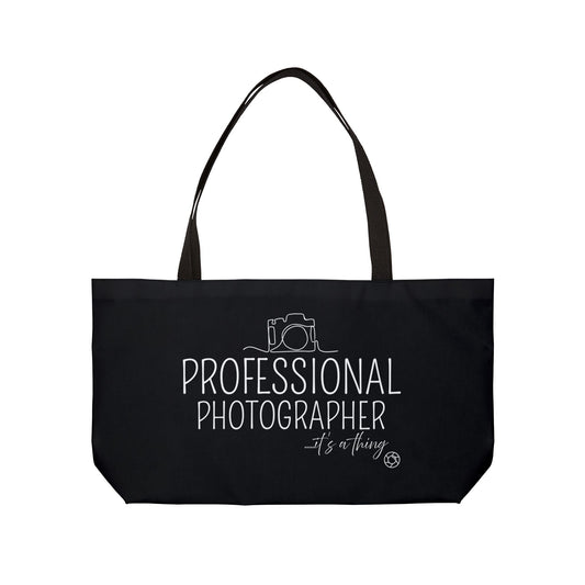 Professional Photographer... it's a thing - Canvas Grocery & Art Bag