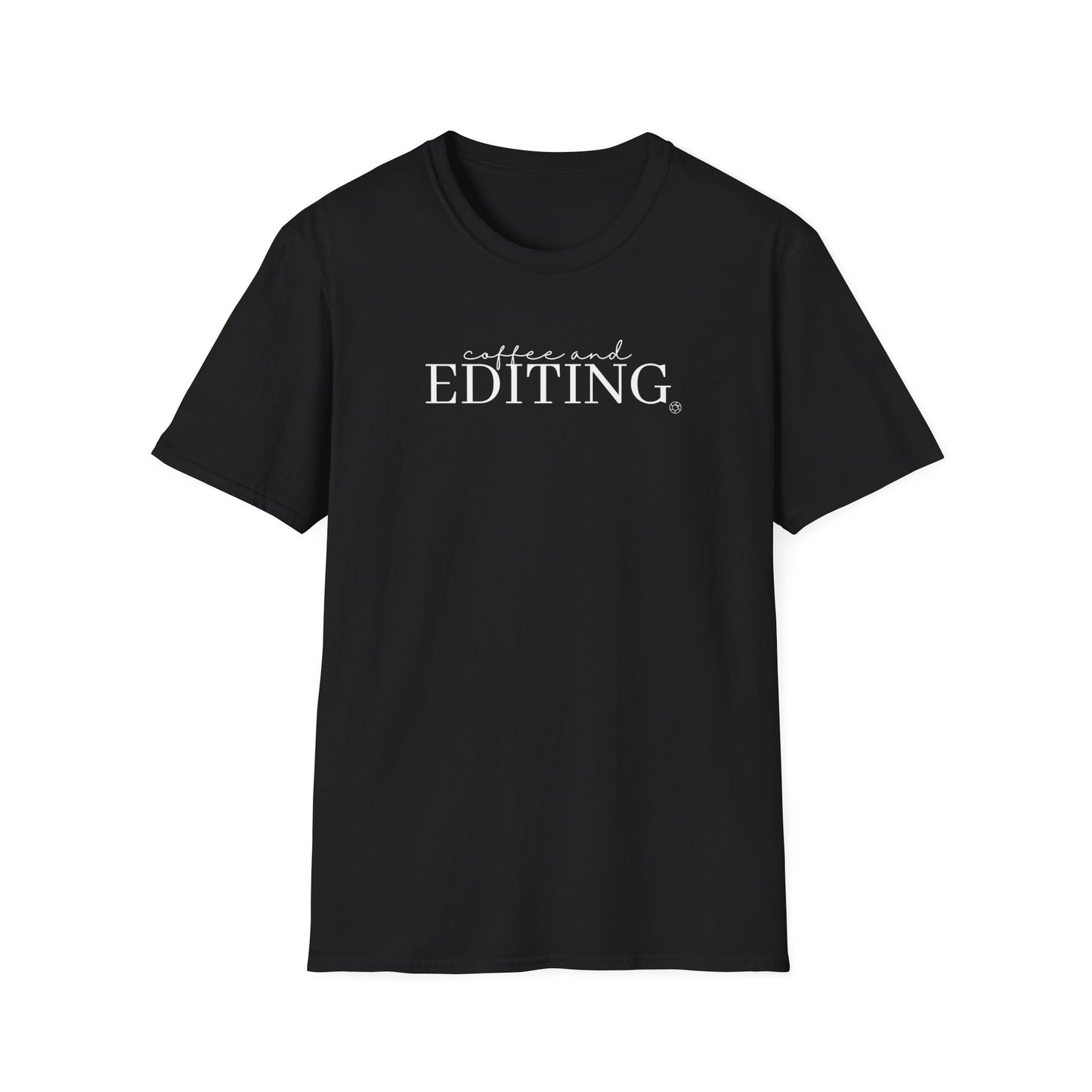 Coffee & Editing - Unisex Softstyle T-Shirt