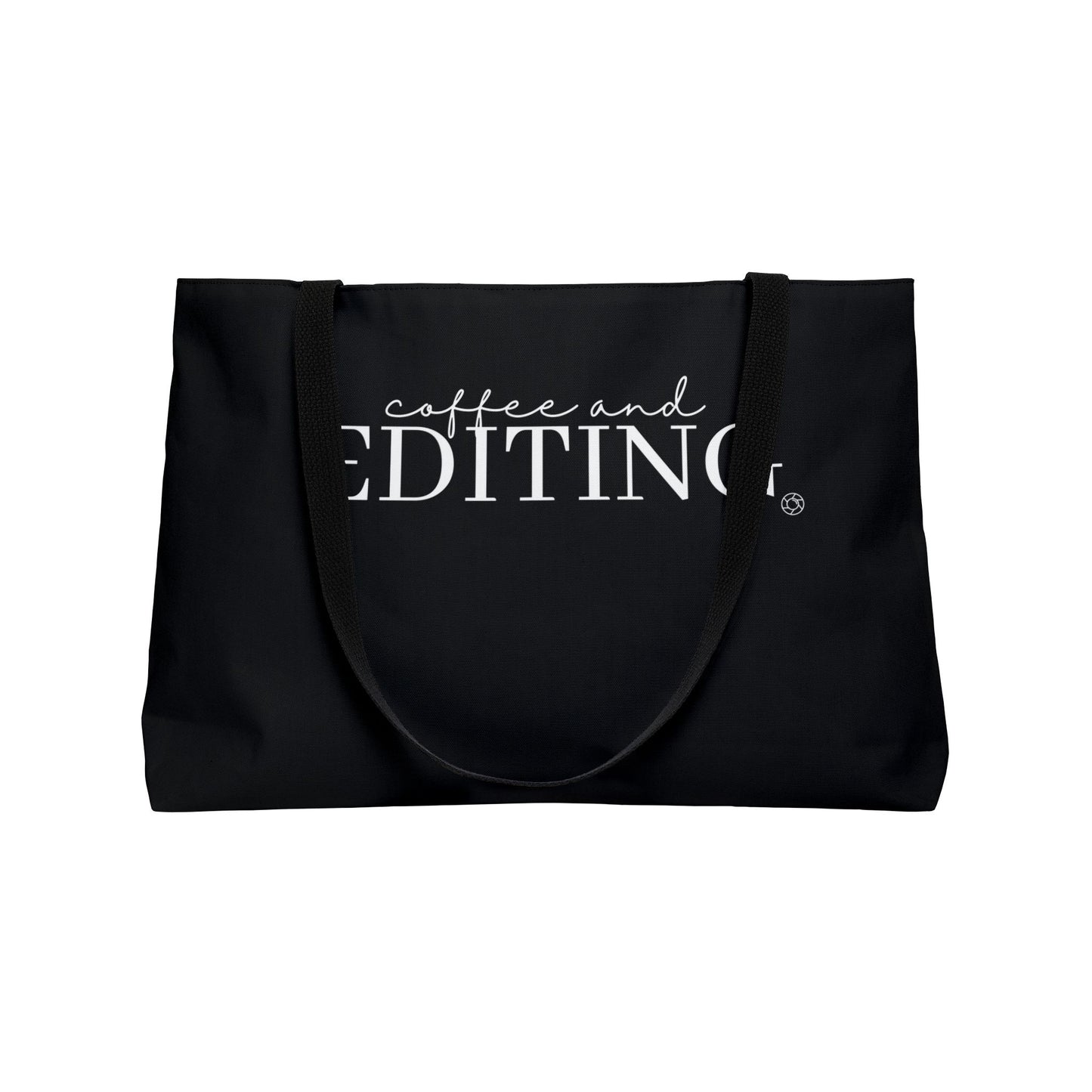 Coffee & Editing Canvas Tote