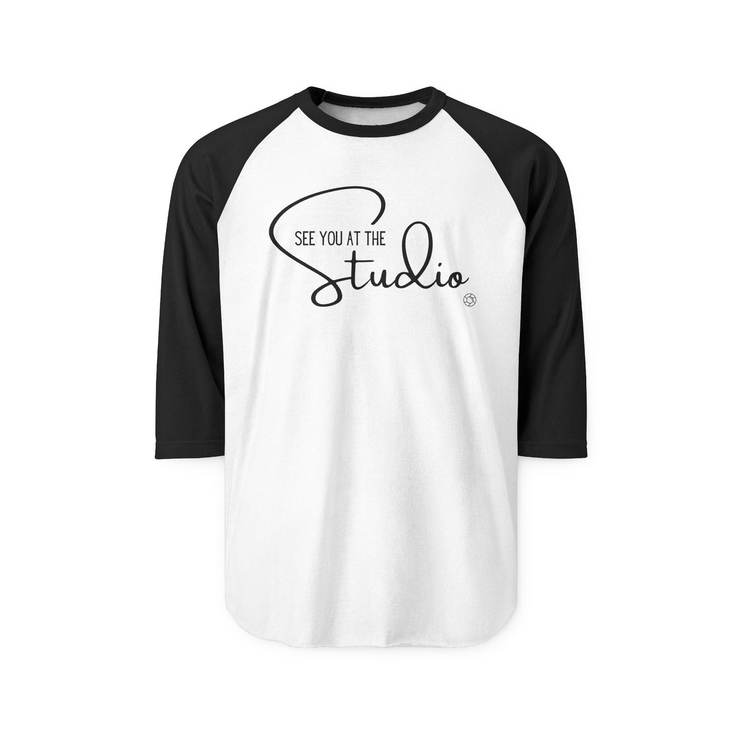 "See you at the Studio" Three-Quarter Sleeve Raglan Shirt