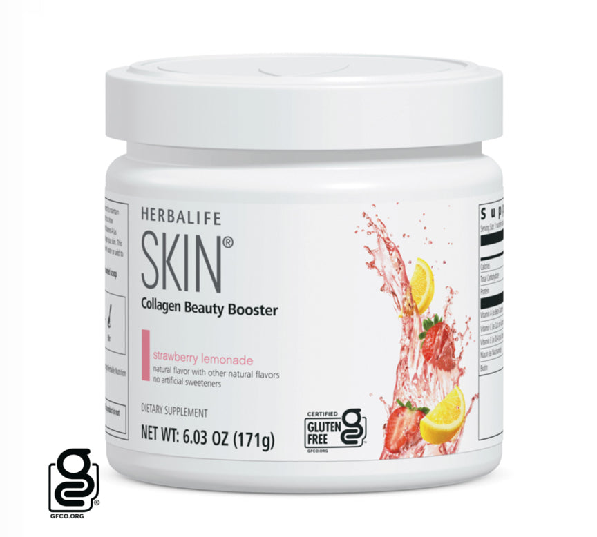 Herbalife SKIN® Collagen Beauty Booster: Strawberry Lemonade Canister 6.03 Oz.