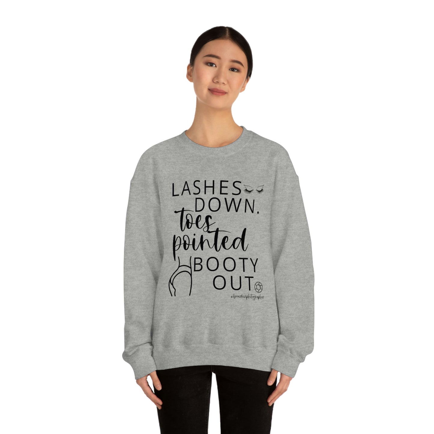 Lashes Toes Booty Boudoir - Heavy Blend™ Crewneck Sweatshirt