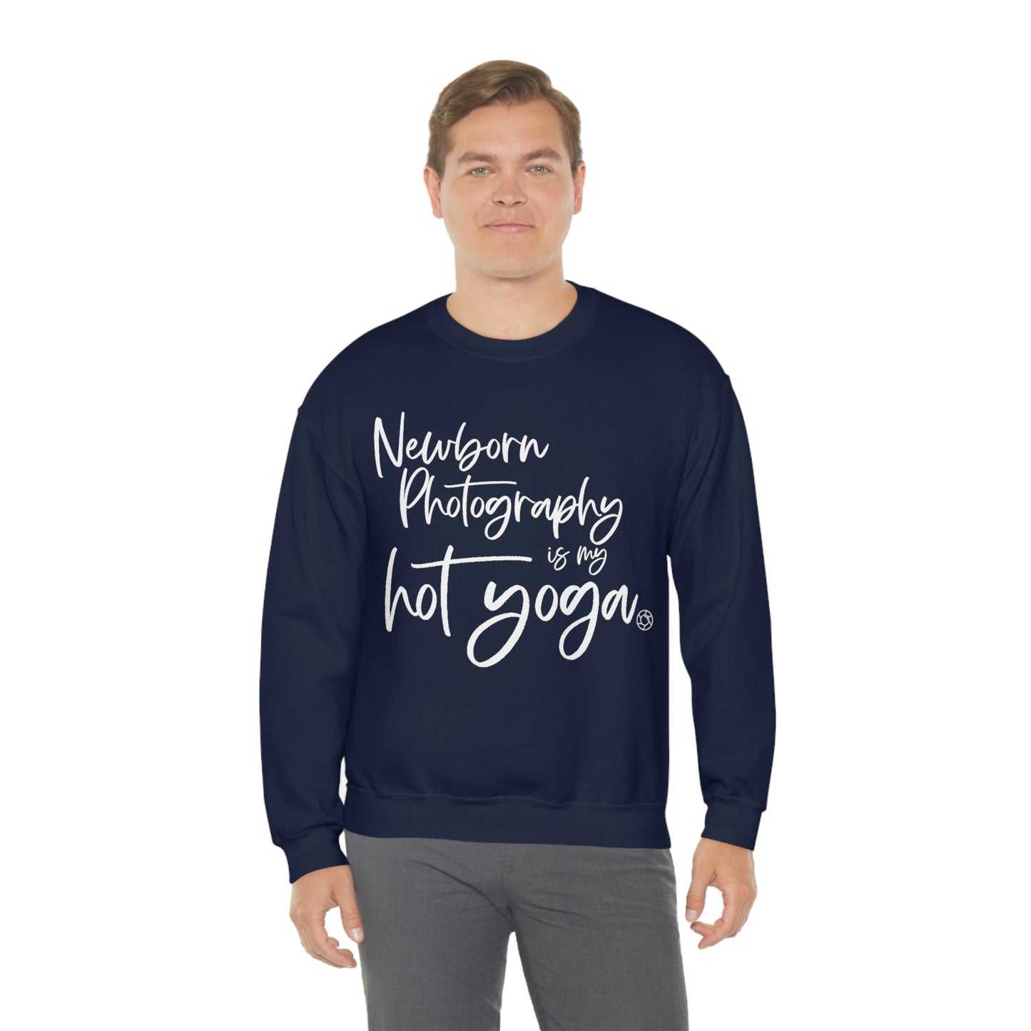 Newborn Hot Yoga - Heavy Blend™ Crewneck Sweatshirt