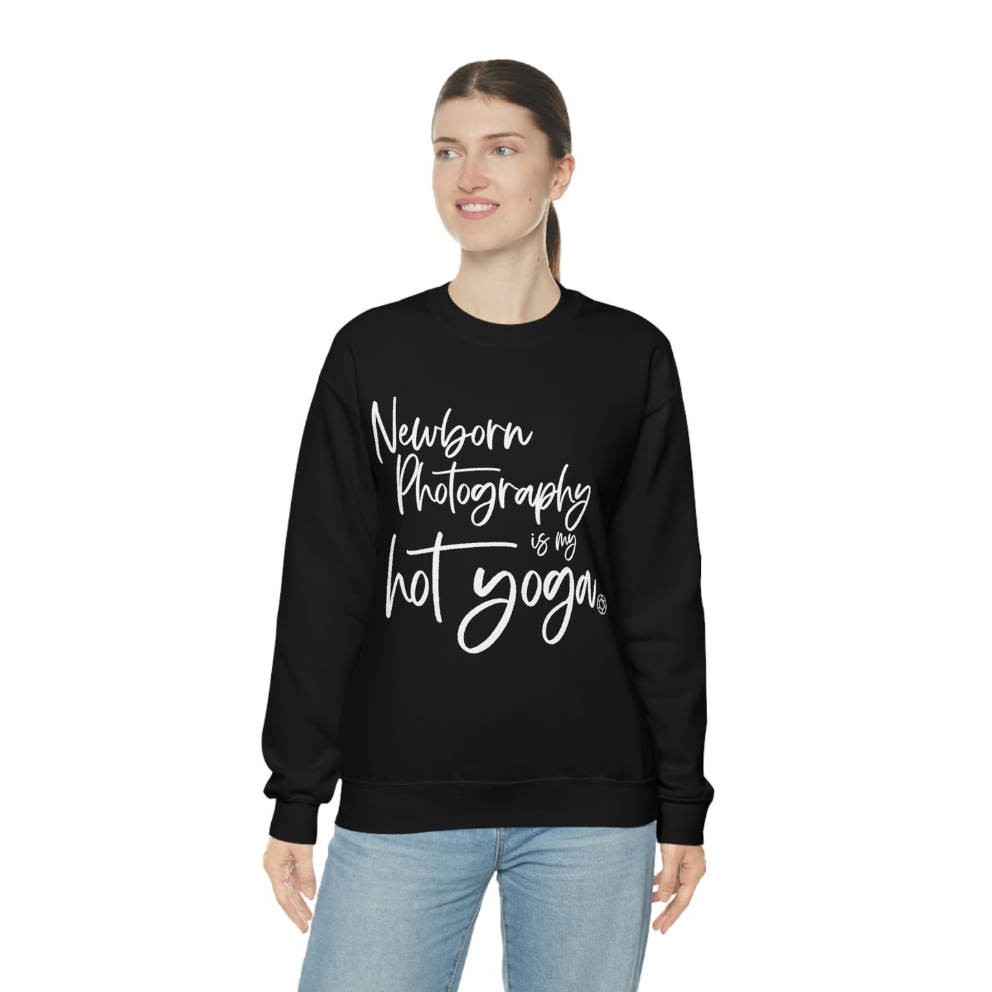 Newborn Hot Yoga - Heavy Blend™ Crewneck Sweatshirt