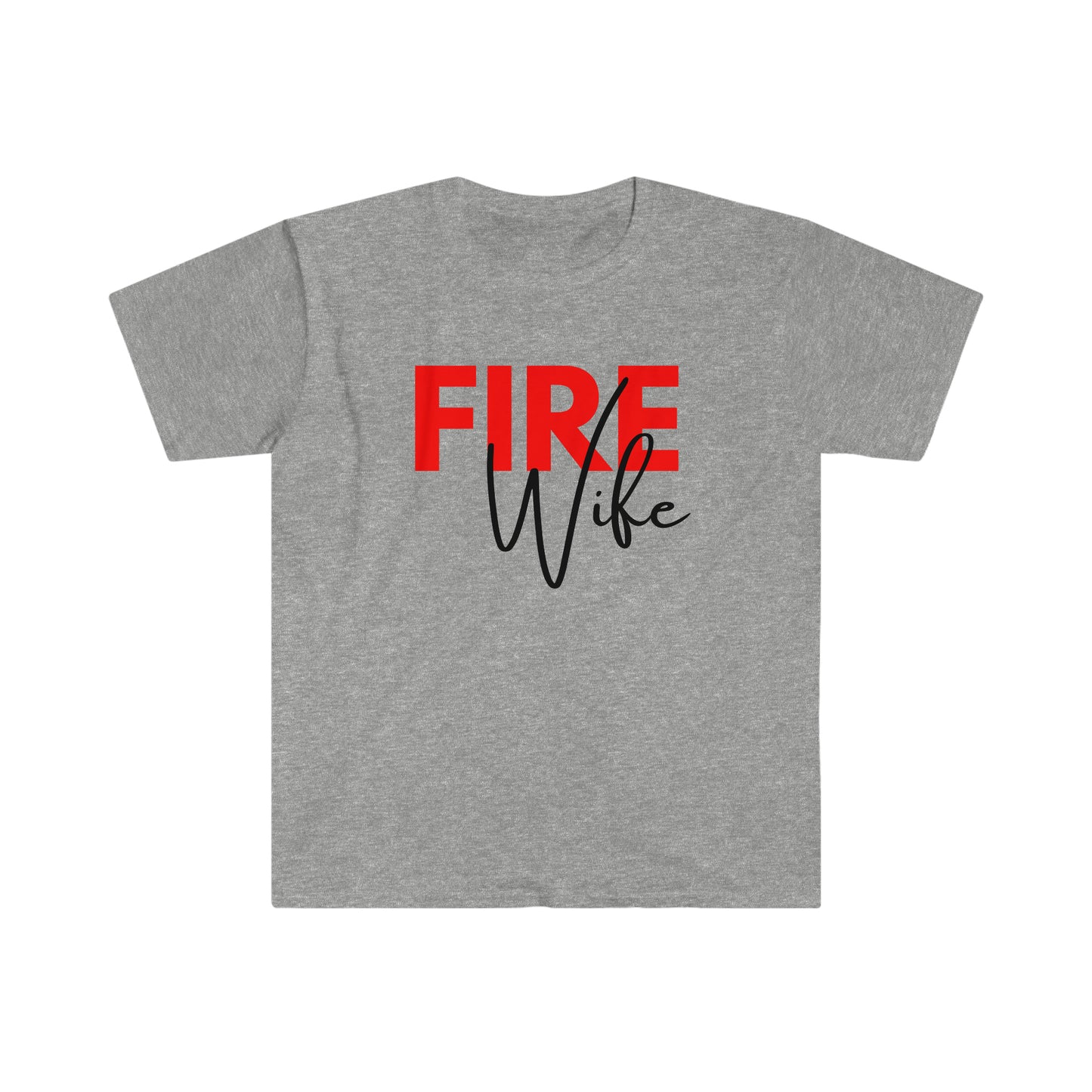 Fire Wife (Blk) - Softstyle T-Shirt