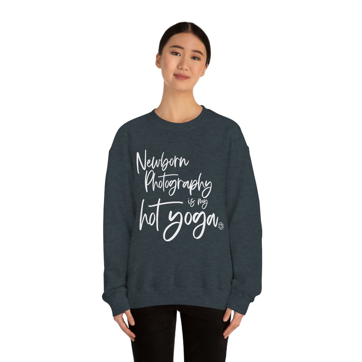 Newborn Hot Yoga - Heavy Blend™ Crewneck Sweatshirt