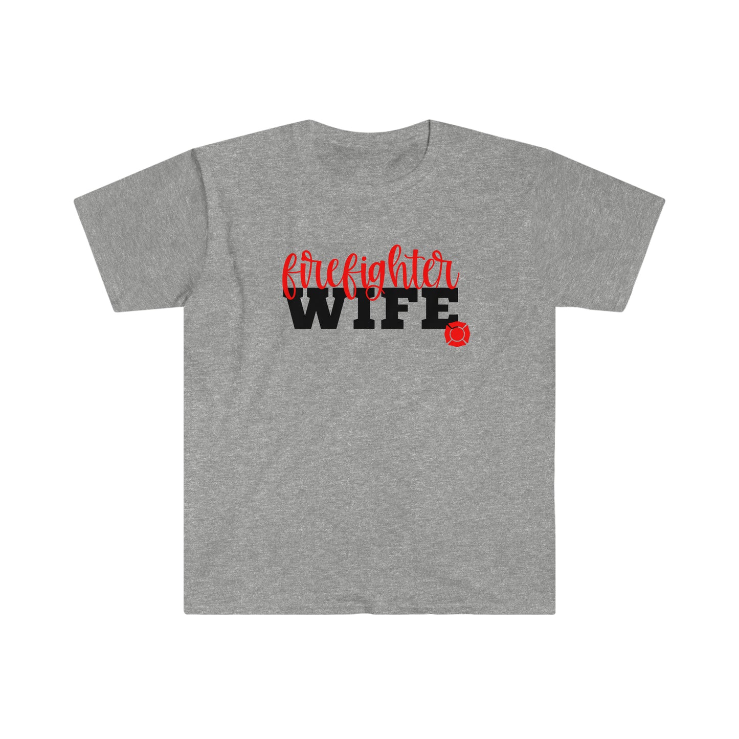 Firefighter Wife (Blk) - Softstyle T-Shirt