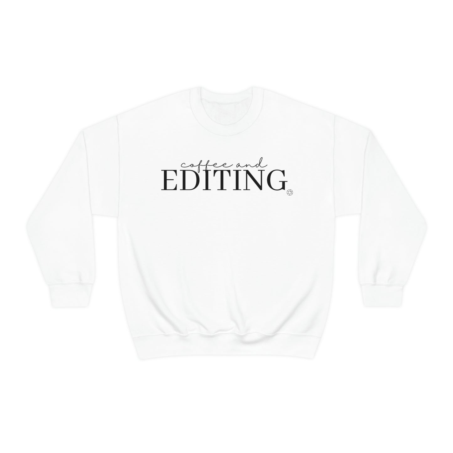 Coffee & Editing - Heavy Blend™ Crewneck Sweatshirt