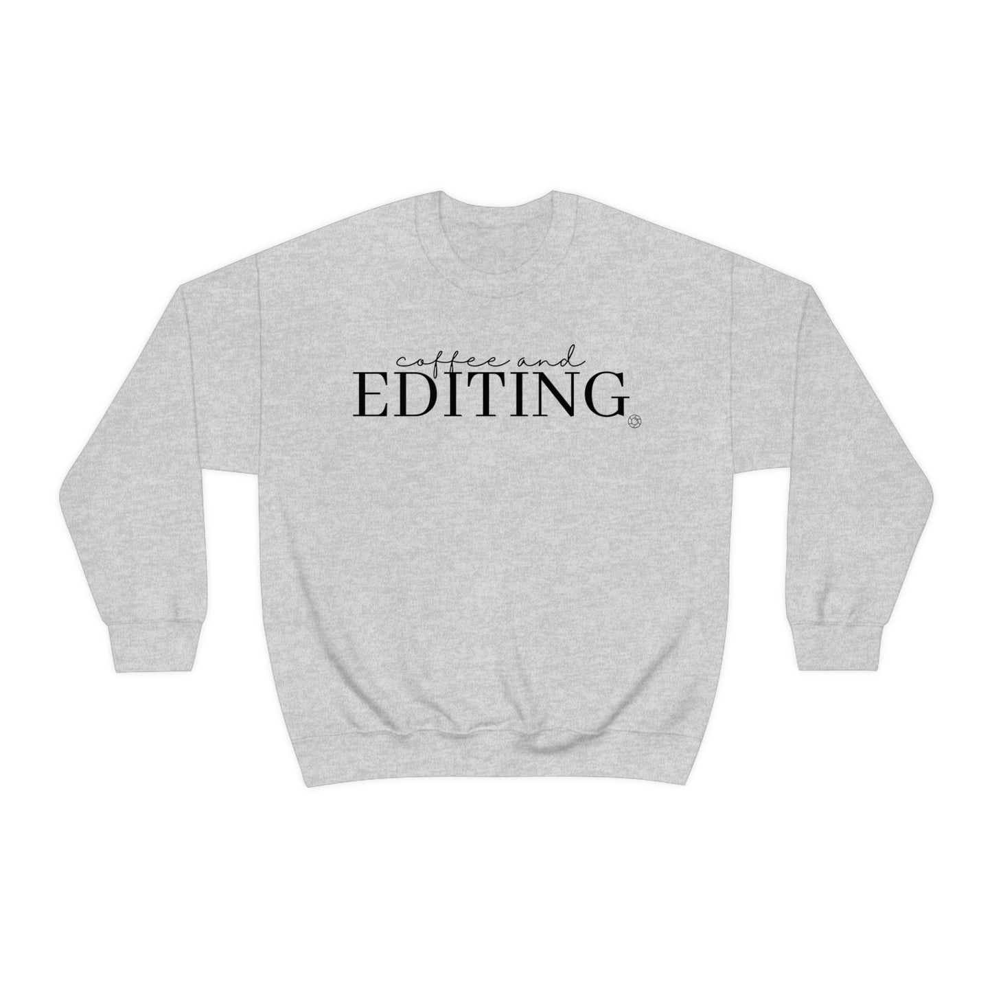 Coffee & Editing - Heavy Blend™ Crewneck Sweatshirt