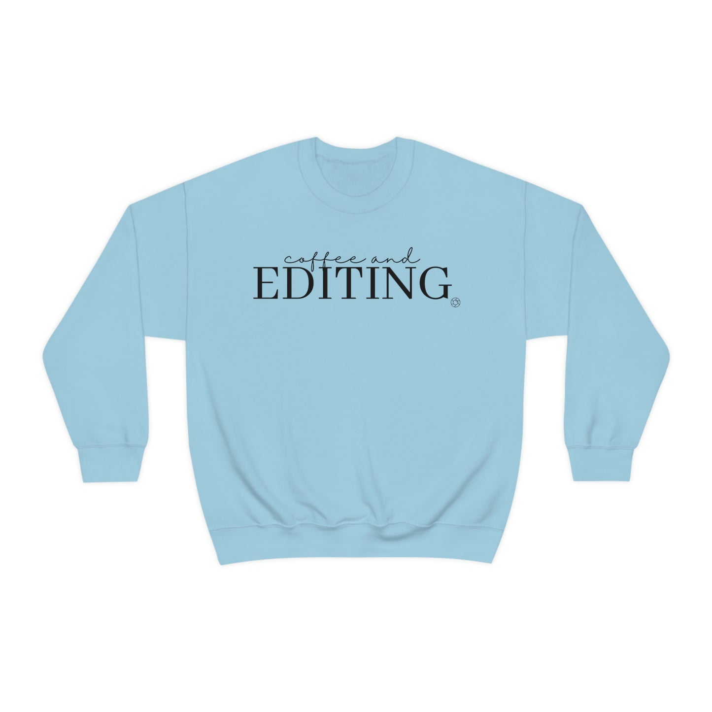 Coffee & Editing - Heavy Blend™ Crewneck Sweatshirt