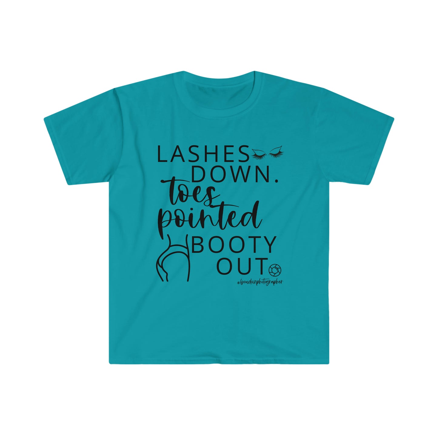 Lashes Toes Booty Boudoir (Blk) - Softstyle T-Shirt