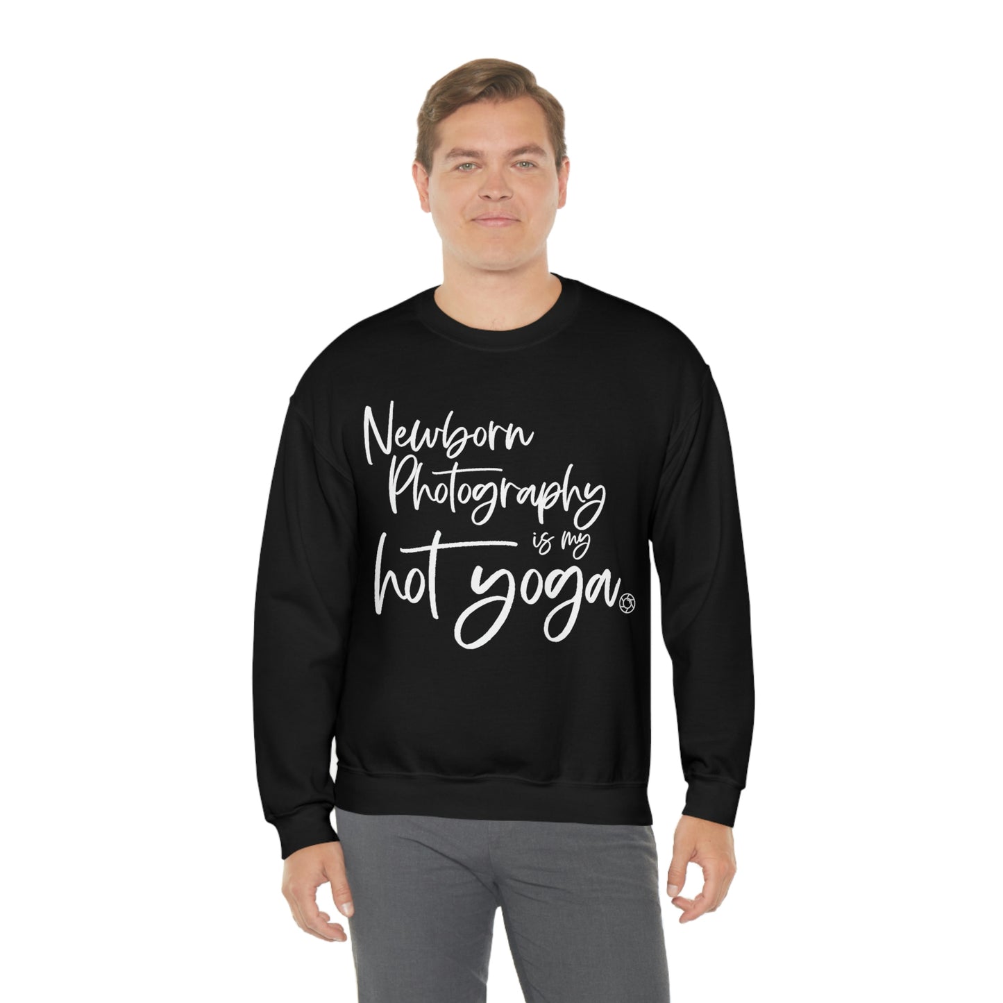 Newborn Hot Yoga - Heavy Blend™ Crewneck Sweatshirt