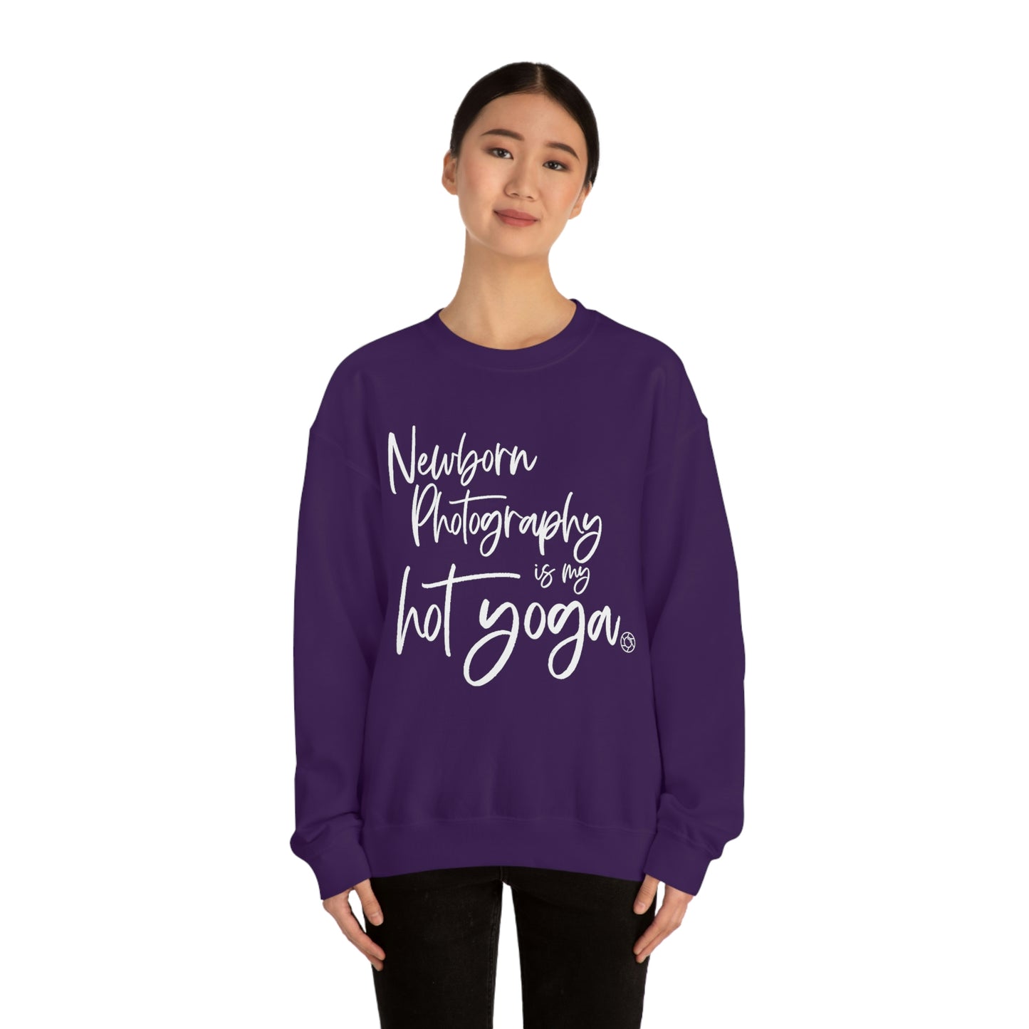 Newborn Hot Yoga - Heavy Blend™ Crewneck Sweatshirt