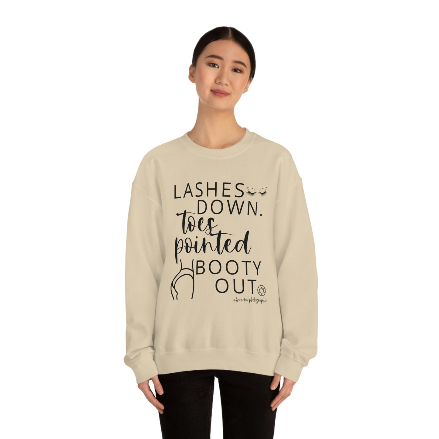 Lashes Toes Booty Boudoir - Heavy Blend™ Crewneck Sweatshirt