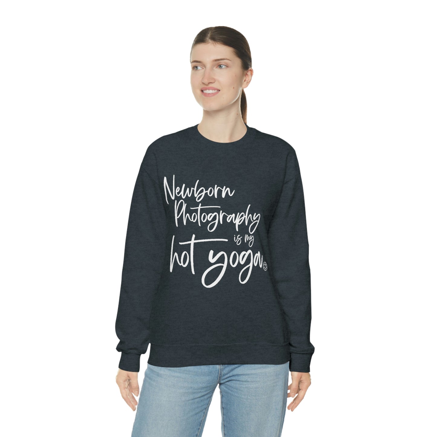 Newborn Hot Yoga - Heavy Blend™ Crewneck Sweatshirt