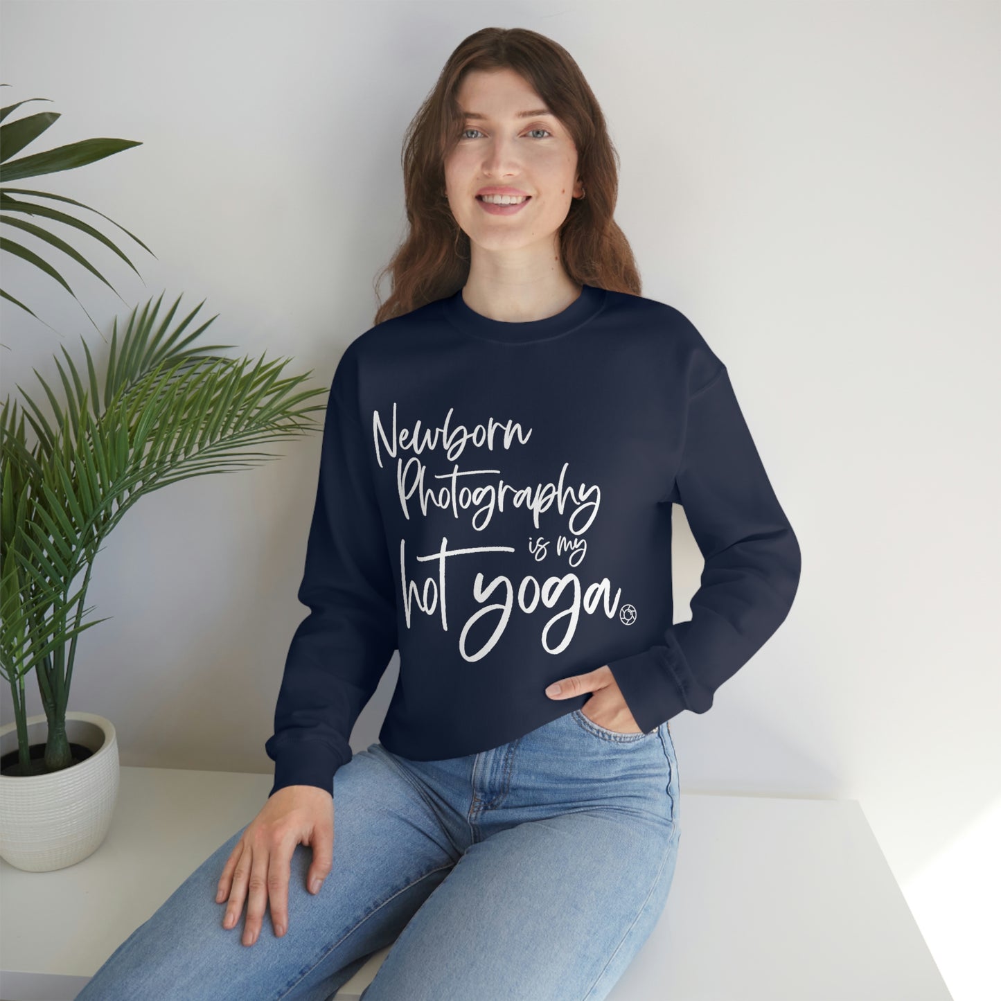 Newborn Hot Yoga - Heavy Blend™ Crewneck Sweatshirt