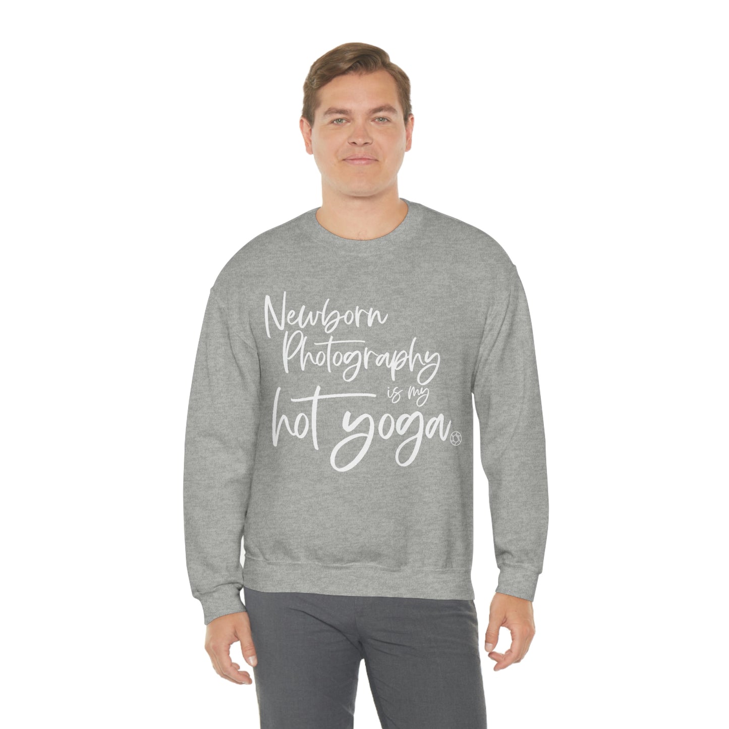 Newborn Hot Yoga - Heavy Blend™ Crewneck Sweatshirt