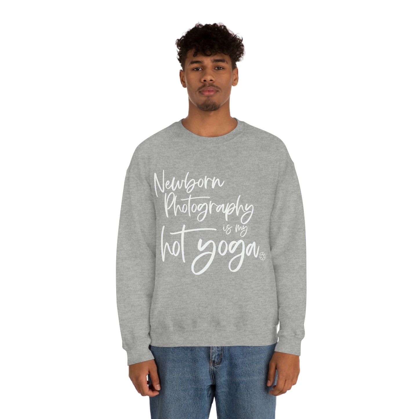 Newborn Hot Yoga - Heavy Blend™ Crewneck Sweatshirt